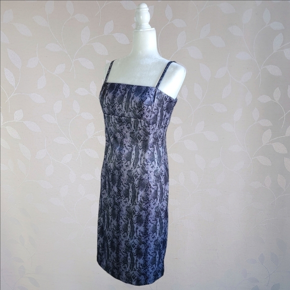 90s Baddie Snake Print Dress - Y2k Bratz Mcbling Club Style Vintage La Belle - Picture 8 of 16